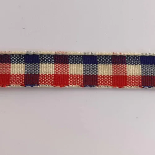Vista 7 de Cinta a cuadros de guinga – 25 yardas, rojo y azul (3/8 pulgadas) para decoración de Navidad y embalaje de regalo