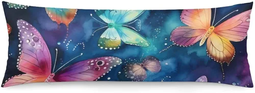 Vista 10 de Funda de almohada corporal con diseño de conejitos y hojas de bebé, funda de almohada grande con cremallera oculta, conejo de Pascua, funda larga