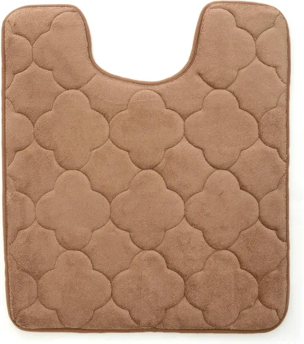 Vista 22 de Tapete de baño de espuma viscoelástica bordada con tecnología Water Shield, 17 x 24 pulgadas, angora