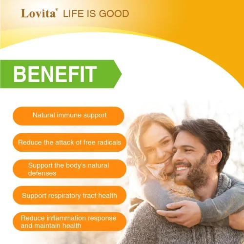 Vista 3 de LOVITA Cápsula de propóleo Alta potencia Concentración 5:1 Extracto de propóleo natural 30 cápsulas vegetarianas (suministro de 1 mes)