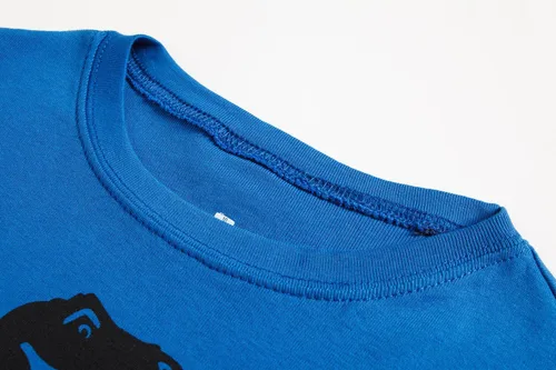 Vista 5 de Family Feeling - Conjunto de pijama de 2 piezas para niños y niñas pequeñas, ropa para dormir 100% de algodón