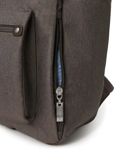 Vista 5 de Baggallini Mochila todo el día para mujer con pulsera de teléfono RFID tierra sombra oscura talla única