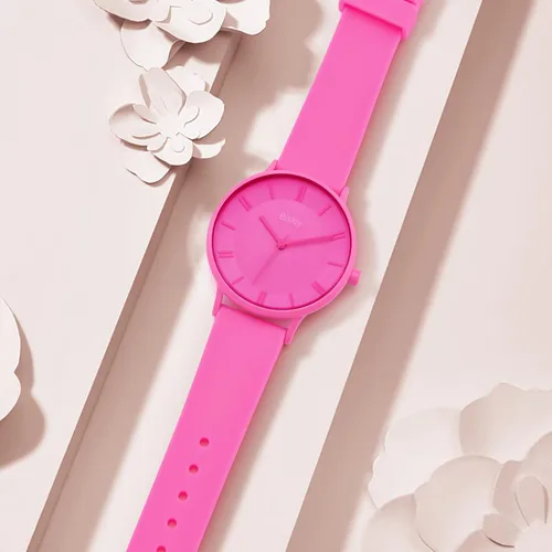 Vista 6 de Bisley Rainbow Watch - Reloj de pulsera impermeable con banda de silicona para niña y mujer
