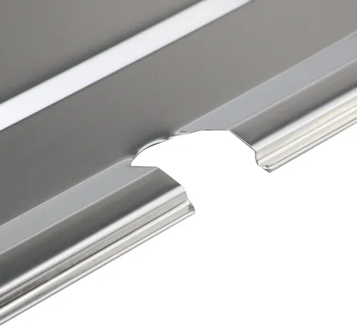 Vista 4 de Soro Essentials - Cubierta de acero inoxidable con muescas para mesa de vapor de sexto tamaño con mango. Se adapta a la mesa de vapor de sexto