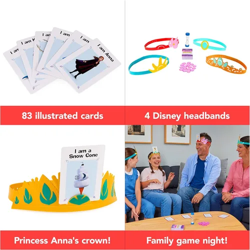 Vista 3 de Spin Master Games Hedbanz Disney Princess with Hedbanz Frozen - Paquete de 2 juegos, juego de preguntas clásico para niños y familias, a partir de 6