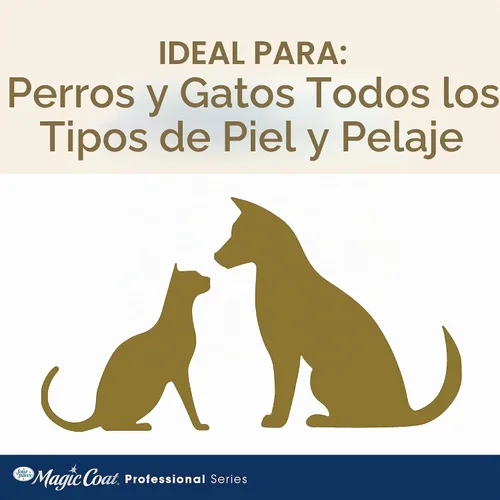 Vista 4 de Four Paws Magic Coat Professional Series Champú hipoalergénico nutritivo de avena para perros, lavado hidratante para perros para piel seca