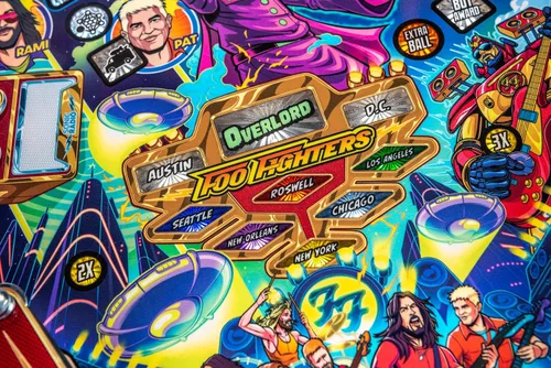 Vista 15 de Stern Pinball Foo Fighters con Insider Connected, Premium Edition Arcade Pinball Machine