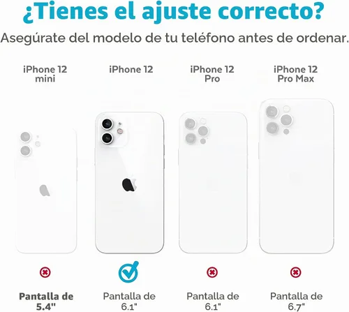 Vista 7 de Speck Products Presidio2 PRO - Carcasa para iPhone 12, iPhone 12 Pro Negro/Negro/Blanco
