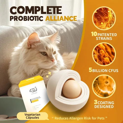 Vista 3 de Dr. Kiwi O'dogcat Probióticos para gatos Apoya la salud intestinal, la diarrea, la salud digestiva y las alergias estacionales