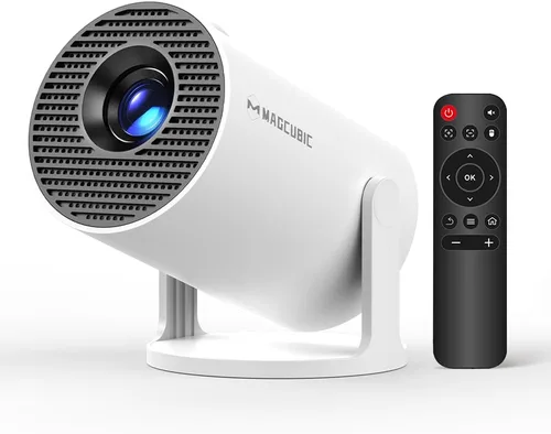 Vista 9 de Magcubic HY300GT - Miniproyector con WiFi y Bluetooth, proyector portátil inteligente compatible con 260 ANSI y 2K, enfoque automático y corrección