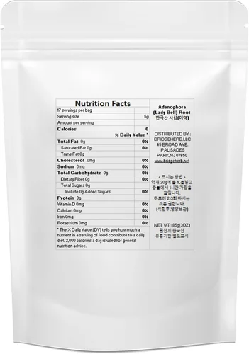 Vista 2 de Té de raíz de adenophora natural (Lady Bell), producto GMP/GAP 3oz/85g BridgeHerb [Té de hierbas medicinales]