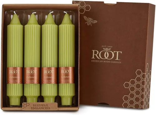 Vista 30 de Root Unscented Smooth Collenette Candles, Willow, 5", 8-Count Sauce