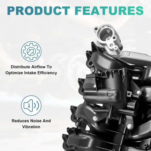 Vista 6 de Colector de admisión de motor con juntas compatible con Ford E-150 2010-2014 para Ford F-150 2010 2011 2012 2013 2014 para Ford F-150 2009 2010