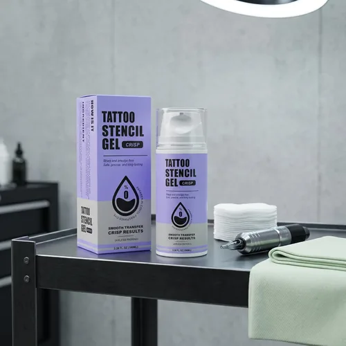 Vista 6 de Tatuaje Stencil Gel 3.38Oz Profesional Tatuaje Transferencia Gel