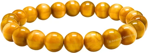Vista 802 de Amazing Gemstone Crystal Bracelet for Women Men's Gifts - Protection Healing Crystal Bracelet - 8mm Gemstone Beaded Stretchable Bracelet Pulseras