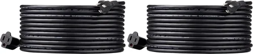 Vista 9 de Amazon Basics - Cable de extensión de 3 pies, extensor de toma de 3 clavijas, cable de extensión para interiores, 13 amperios, 125V, color negro