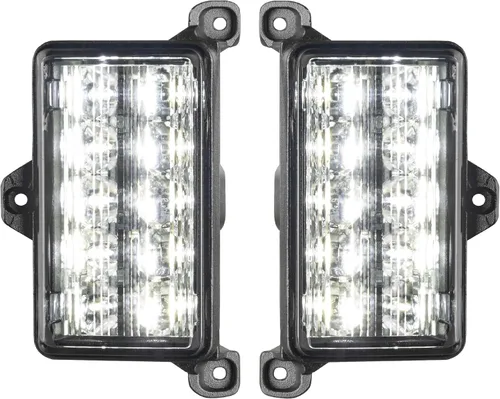 Vista 3 de Oracle Iluminación 5915-JT-023: Módulo LED inversa ámbar/blanco de doble función para Jeep Gladiator Jt luces traseras empotradas
