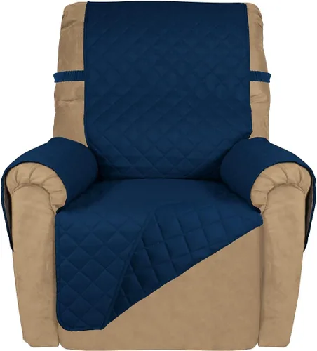Vista 22 de PureFit - Funda de sofá acolchada reversible, protector de muebles impermeable, funda de sofá lavable con espuma antideslizante y correas elásticas