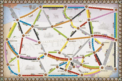 Vista 9 de Ticket To Ride Colección mapas volumen 5: juego de mesa Reino Unido