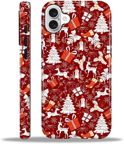 Vista 17 de Funda para iPhone 13 iPhone 14, a prueba de golpes, funda protectora híbrida de 2 capas, doble protección contra caídas, antiarañazos, diseño