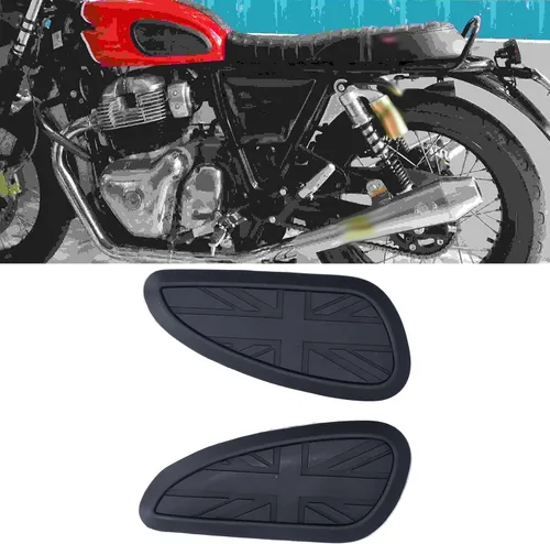 Vista 9 de KIMISS Almohadilla de Rodilla para Tanque de Motocicleta, Protector de Almohadilla Adhesiva para Tanque de Combustible de Goma Repuesto para T100
