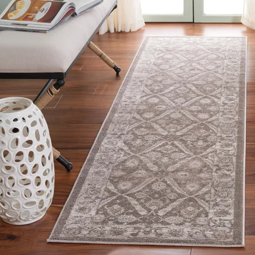 Vista 9 de SAFAVIEH Colección Sofia Alfombra de Pasillo - 66 cm x 183 cm, Azul y Beige, Diseño Oriental Vintage Desgastado, No Desprende Pelusa y Fácil