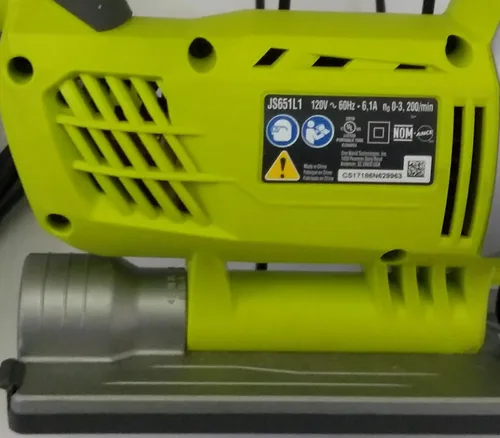 Vista 9 de RYOBI JS651L1 6.1 Amp rompecabezas orbital de velocidad variable con coincidencia de velocidad