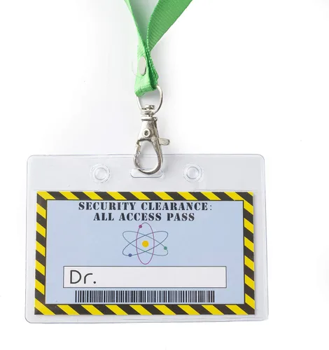 Vista 3 de Paquete de 12 cordones para niños, paquete de 12 decoraciones de suministros para fiestas temáticas de científicos locos, etiqueta personalizada