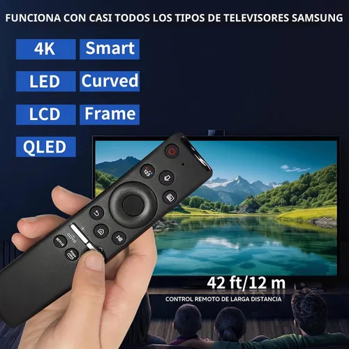 Vista 5 de RIVIERA - Remoto de repuesto para Samsung LED QLED UHD TV 2015 ~ 2026