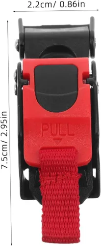 Vista 2 de LIOOBO Hebilla para motocicleta, sistema de bloqueo de liberación universal, construcción de nailon resistente, fácil de usar, cierre seguro