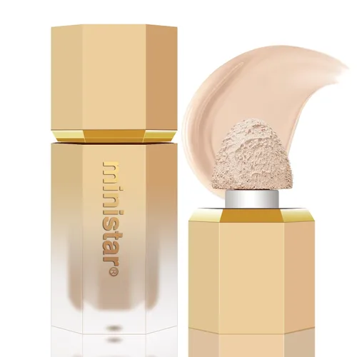 Vista 12 de Maquillaje líquido en barra de contorno, varita de contorno facial crema con aplicador de cojín, contorno bronceador cremoso natural mate de larga