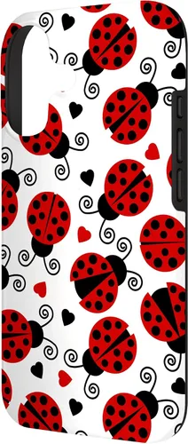 Vista 2 de Carcasa para iPhone 17 de mariquitas y corazones