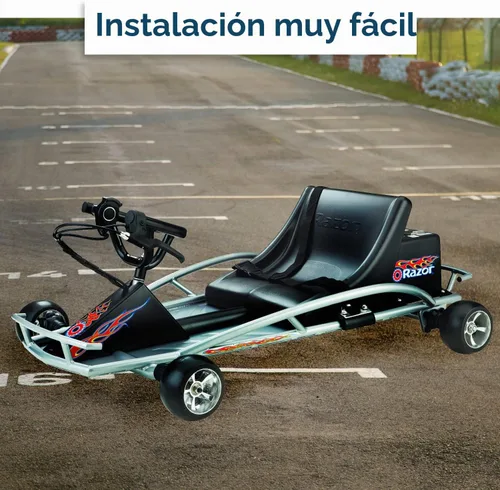 Vista 7 de AlveyTech Ruedas traseras de 4-1/2" x 2-1/2" para Razor Ground Force Go-Kart - Piezas de repuesto para el modelo de fuerza terrestre de energía