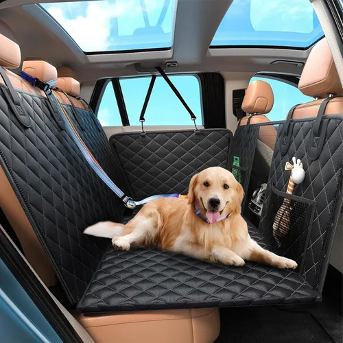Vista 6 de Roses&Poetry - Correa para perros manos libres con bolsa con cremallera, correa elástica de 1.83-2.74m para perros medianos y grandes, correa