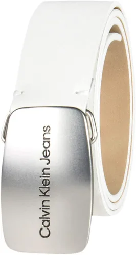 Vista 2 de Calvin Klein Cinturón casual para mujer con hebilla de placa