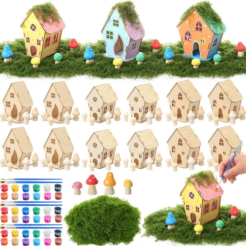 Vista 10 de DoubleFill Juego de 12 juegos de casa de hadas, manualidades para niños