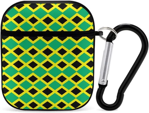 Vista 18 de Funda con diseño tropical de piñas de neón para AirPods, TPU a prueba de golpes, compatible con AirPods 2 y 4