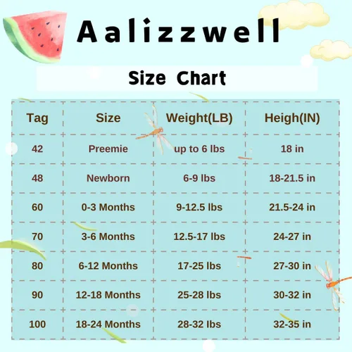Vista 3 de Aalizzwell Bañador de manga larga de una pieza para bebé niña
