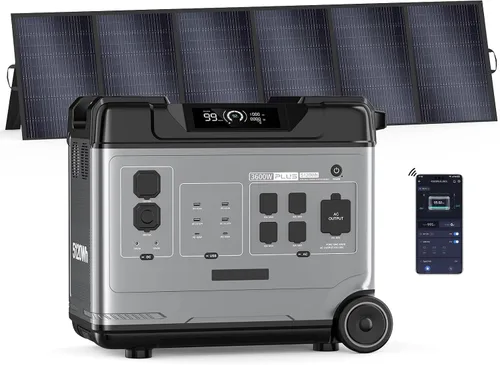 Vista 9 de P5000 más 5120Wh estación de energía portátil, generador solar 3600W
