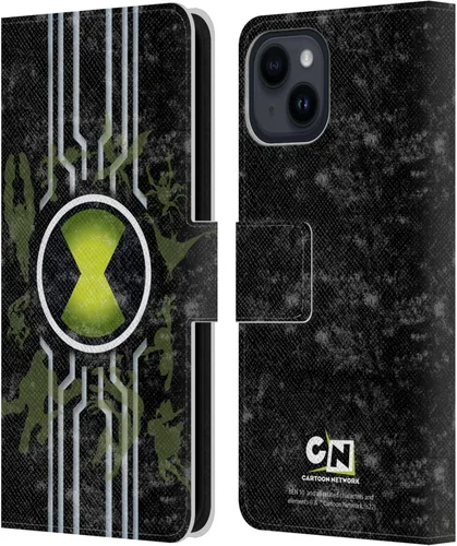 Vista 7 de Head Case Designs Funda con licencia oficial de Ben 10: Alien Force Ben's Jacket Graphics de piel tipo cartera compatible con Apple iPhone 15