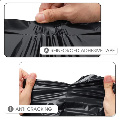 Vista 3 de Metronic 1000 sobres de polietileno de 14.5 x 19 pulgadas, bolsas de envío resistentes para pequeñas empresas, bolsas de polietileno impermeables