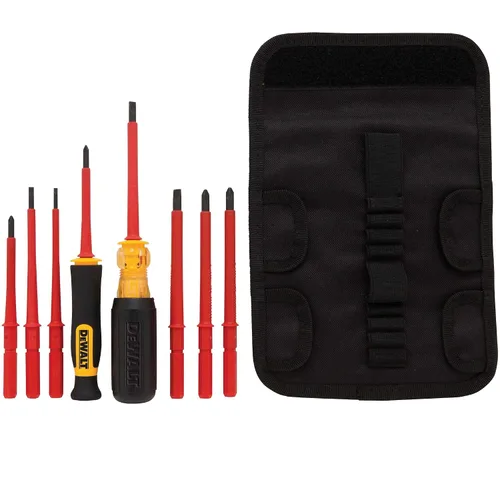 Vista 2 de DeWalt dwht66417 Desarmador aislado con Mango de vinilo – Juego de 10 piezas.