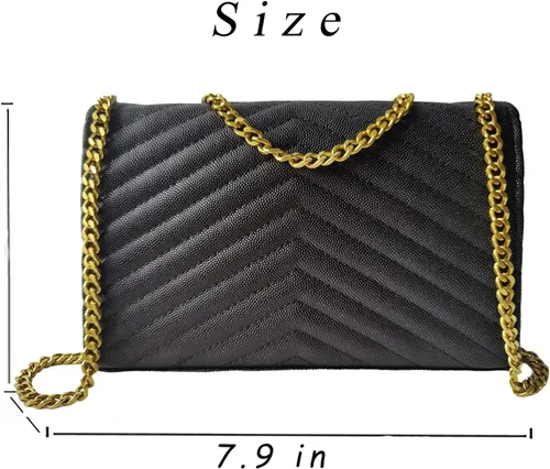 Vista 7 de Bolsos cruzados de lujo para mujer, pequeños y acolchados, bolsos de diseñador y bolsos de hombro, carteras para mujer, Gris (Style 1 Gray), Bolso