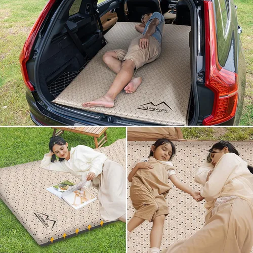 Vista 6 de Colchoneta de Aire para SUV Cama de Coche, Almohadilla Inflable para Coche y Camping con Bomba de Aire, Colchón de Camping de Espuma Viscoelástica