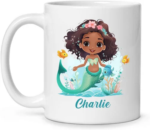 Vista 12 de Taza de café de libro de lectura de princesa personalizada, taza de té personalizada con diseño de libro, regalo personalizado para elegir el nombre