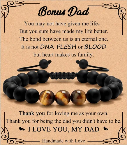 Vista 25 de Pulsera de regalos para hombres para papá hijo mi hombre novio marido hermano nieto abuelo papá bonus sobrino tío cumpleaños día del padre