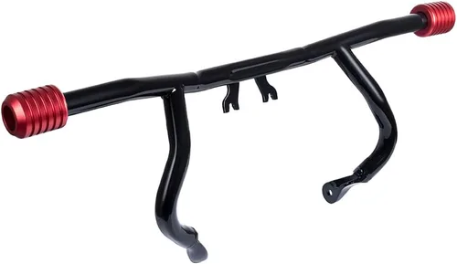 Vista 3 de Advanblack Protector de motor 2009-2026 plano Protek rendimiento delantero alto paso barra de choque para Harley Touring Street Glide Road King Rojo