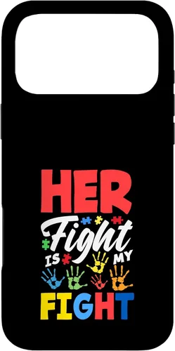 Vista 22 de Her Fight is My Fight Autism Awareness Case for iPhone XR