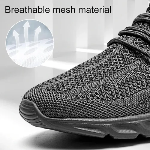Vista 2 de WCIDFY Zapatos de tenis para hombre, antideslizantes, para gimnasio, zapatos para correr, ligeros, para entrenamiento, deportes, zapatillas
