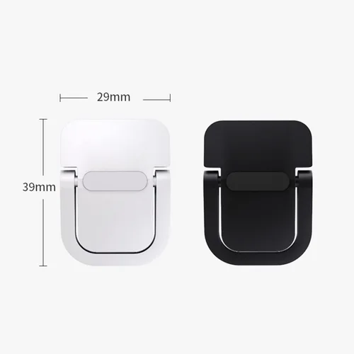 Vista 3 de Soporte invisible para portátil, soporte para teclado de computadora para escritorio, soporte mini portátil de enfriamiento elevado (negro)